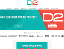 Tablet Screenshot of d2branding.com